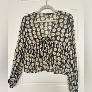 Zara floral shirt